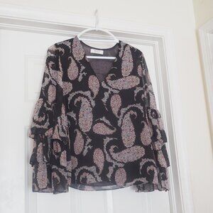 Bailey/44 Blouse Boho Fairy Size Small Made In USA